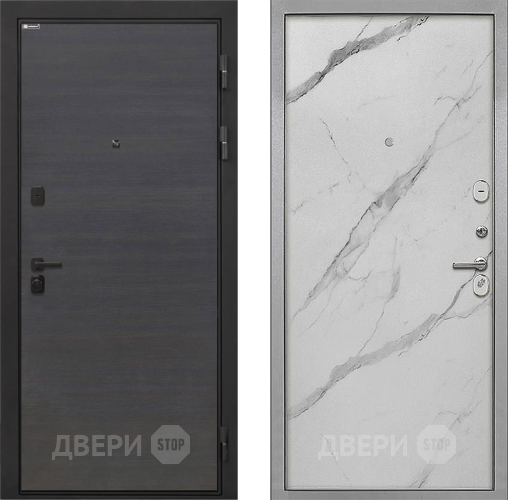 Дверь Интекрон (INTECRON) Профит Black Эковенге Гладкая Мрамор натуральный арктик в Лосино-Петровский