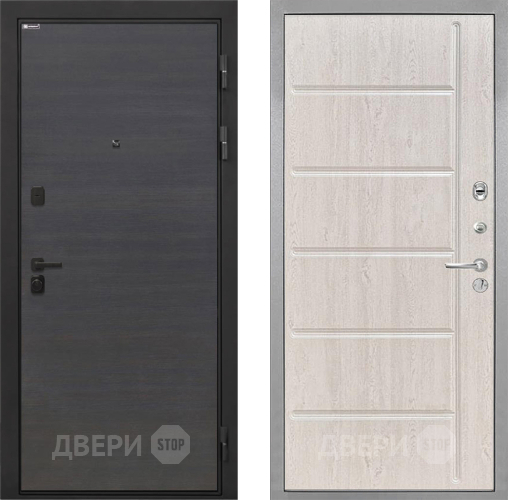 Входная металлическая Дверь Интекрон (INTECRON) Профит Black Эковенге ФЛ-102 Сосна белая в Лосино-Петровский