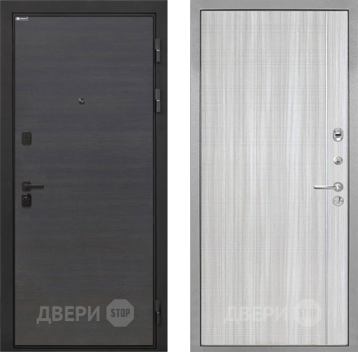 Входная металлическая Дверь Интекрон (INTECRON) Профит Black Эковенге В-07 с молдингом Сандал белый в Лосино-Петровский