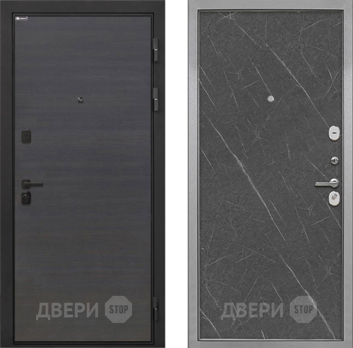 Дверь Интекрон (INTECRON) Профит Black Эковенге Гладкая Гранит лава оникс в Лосино-Петровский