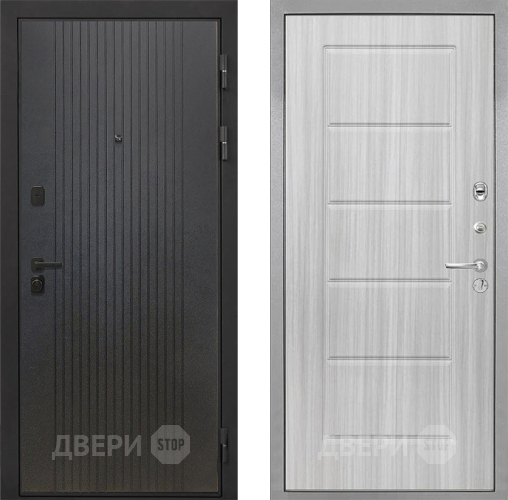 Входная металлическая Дверь Интекрон (INTECRON) Профит Black ФЛ-295 ФЛ-39 Сандал белый в Лосино-Петровский