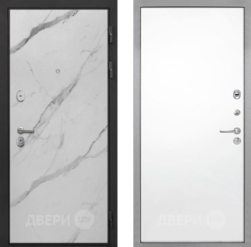 Дверь Интекрон (INTECRON) Гектор Мрамор Арктик Гладкая Силк Сноу в Лосино-Петровский