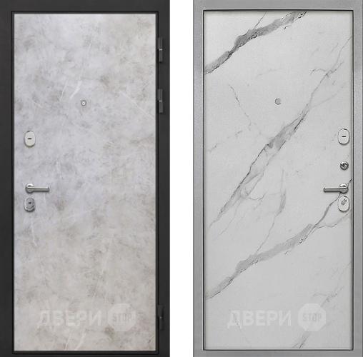 Входная металлическая Дверь Интекрон (INTECRON) Гектор Мрамор Светлый Гладкая Мрамор натуральный арктик в Лосино-Петровский