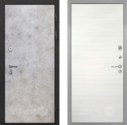 Входная металлическая Дверь Интекрон (INTECRON) Гектор Мрамор Светлый Гладкая Дуб сильвер поперечный в Лосино-Петровский
