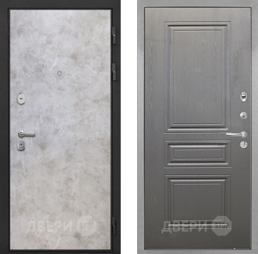 Входная металлическая Дверь Интекрон (INTECRON) Гектор Мрамор Светлый ФЛ-243 Графит вуд дуб в Лосино-Петровский