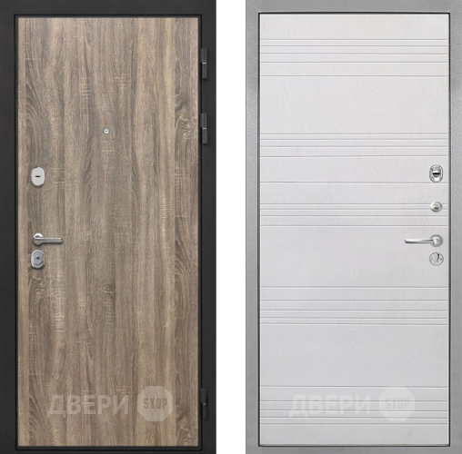 Входная металлическая Дверь Интекрон (INTECRON) Гектор Дуб Турин ФЛ-316 Белый ясень в Лосино-Петровский