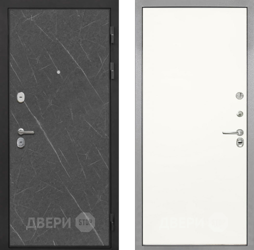 Входная металлическая Дверь Интекрон (INTECRON) Гектор Гранит Лава Оникс Гладкая Слоновая кость в Лосино-Петровский