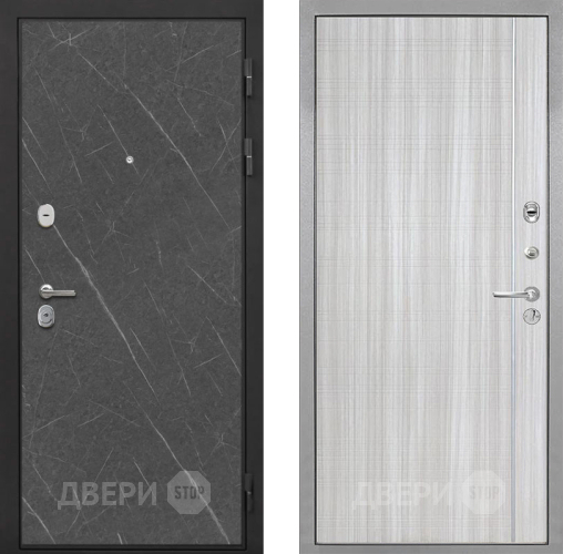 Входная металлическая Дверь Интекрон (INTECRON) Гектор Гранит Лава Оникс В-07 с молдингом Сандал белый в Лосино-Петровский