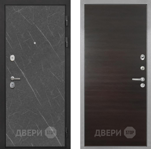 Входная металлическая Дверь Интекрон (INTECRON) Гектор Гранит Лава Оникс Гладкая Эковенге поперечный в Лосино-Петровский