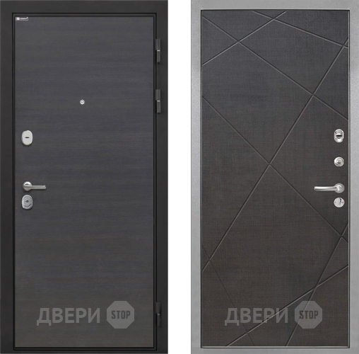 Входная металлическая Дверь Интекрон (INTECRON) Гектор Эковенге Лучи-М Венге распил кофе в Лосино-Петровский