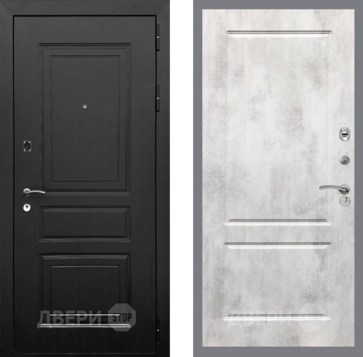 Входная металлическая Дверь Рекс (REX) 6 Венге FL-117 Бетон светлый в Лосино-Петровский