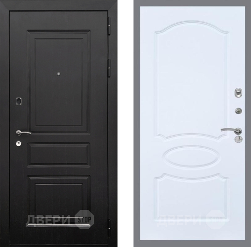 Входная металлическая Дверь Рекс (REX) 6 Венге FL-128 Силк Сноу в Лосино-Петровский