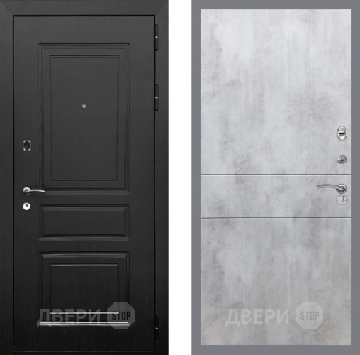 Входная металлическая Дверь Рекс (REX) 6 Венге FL-290 Бетон светлый в Лосино-Петровский