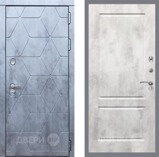 Входная металлическая Дверь Рекс (REX) 28 FL-117 Бетон светлый в Лосино-Петровский