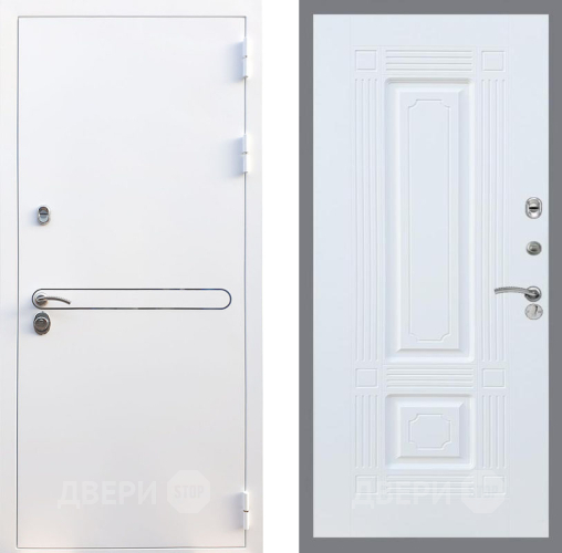 Входная металлическая Дверь Рекс (REX) 27 FL-2 Силк Сноу в Лосино-Петровский