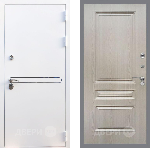 Входная металлическая Дверь Рекс (REX) 27 FL-243 Беленый дуб в Лосино-Петровский