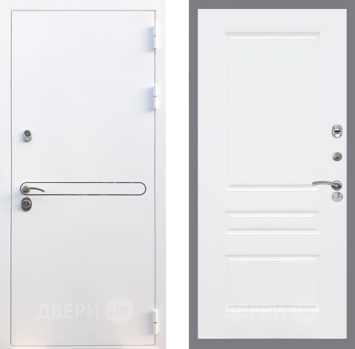 Входная металлическая Дверь Рекс (REX) 27 FL-243 Силк Сноу в Лосино-Петровский