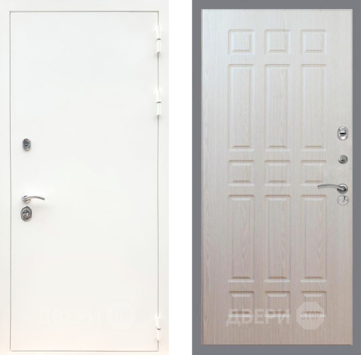 Дверь Рекс (REX) 5 Белая Шагрень FL-33 Беленый дуб в Лосино-Петровский