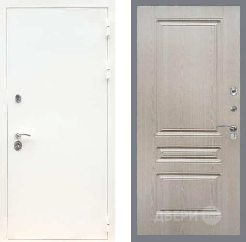 Дверь Рекс (REX) 5 Белая Шагрень FL-243 Беленый дуб в Лосино-Петровский