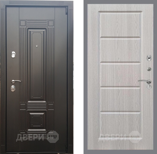 Входная металлическая Дверь Рекс (REX) 9 FL-39 Беленый дуб в Лосино-Петровский