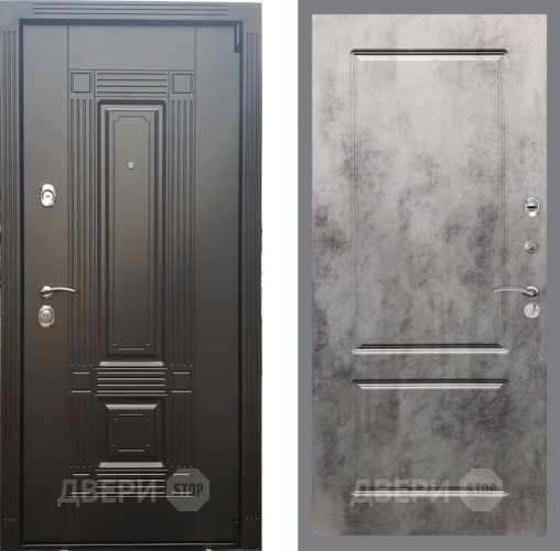 Входная металлическая Дверь Рекс (REX) 9 FL-117 Бетон темный в Лосино-Петровский
