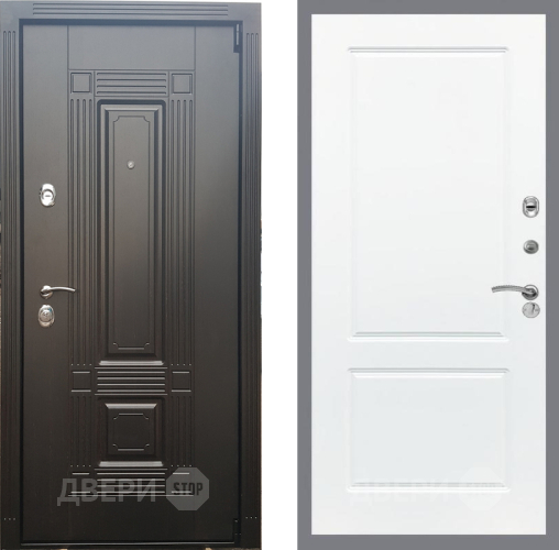 Входная металлическая Дверь Рекс (REX) 9 FL-117 Силк Сноу в Лосино-Петровский