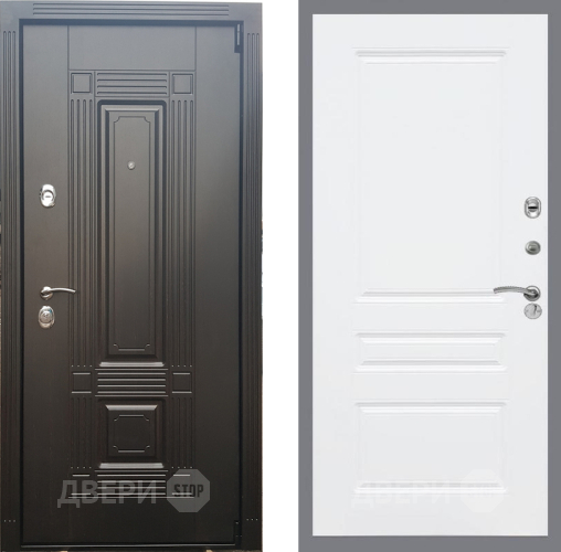 Входная металлическая Дверь Рекс (REX) 9 FL-243 Силк Сноу в Лосино-Петровский