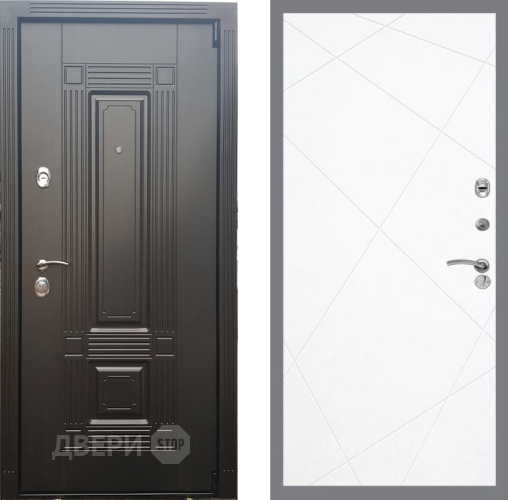 Входная металлическая Дверь Рекс (REX) 9 FL-291 Силк Сноу в Лосино-Петровский