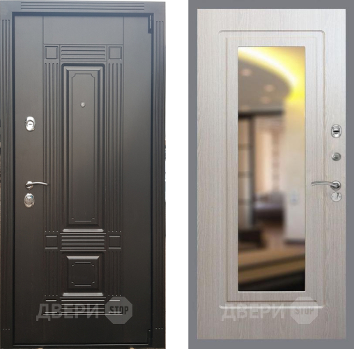 Входная металлическая Дверь Рекс (REX) 9 FLZ-120 Беленый дуб в Лосино-Петровский