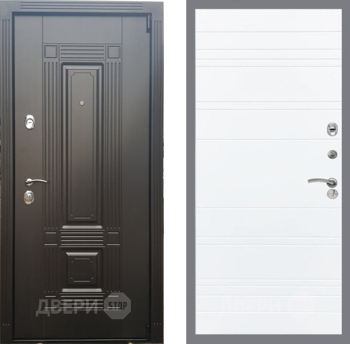 Входная металлическая Дверь Рекс (REX) 9 Line Силк Сноу в Лосино-Петровский