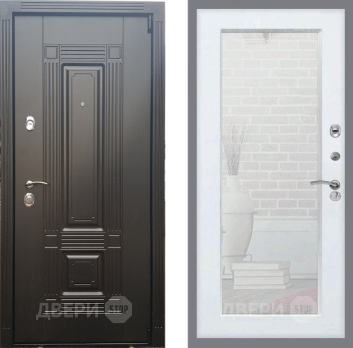 Дверь Рекс (REX) 9 Зеркало Пастораль Силк Сноу в Лосино-Петровский