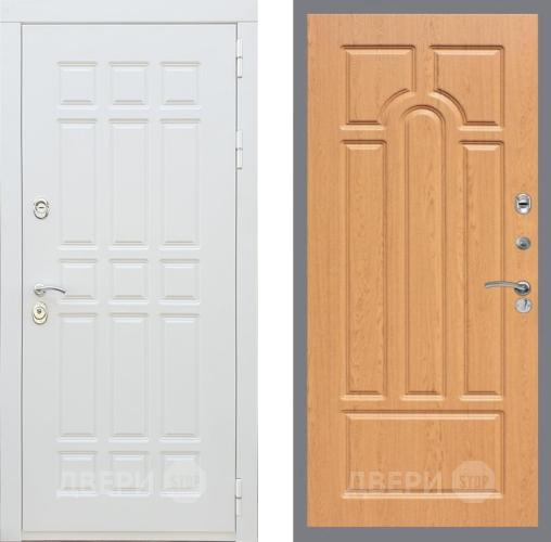 Входная металлическая Дверь Рекс (REX) 8 Силк Сноу FL-58 Дуб в Лосино-Петровский