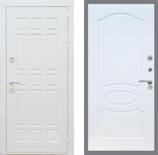 Дверь Рекс (REX) 8 Силк Сноу FL-128 Белый ясень в Лосино-Петровский