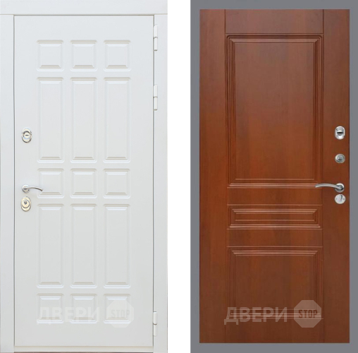 Входная металлическая Дверь Рекс (REX) 8 Силк Сноу FL-243 Итальянский орех в Лосино-Петровский