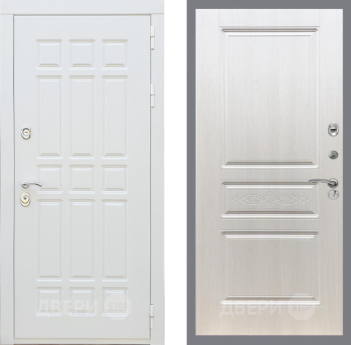 Входная металлическая Дверь Рекс (REX) 8 Силк Сноу FL-243 Лиственница беж в Лосино-Петровский