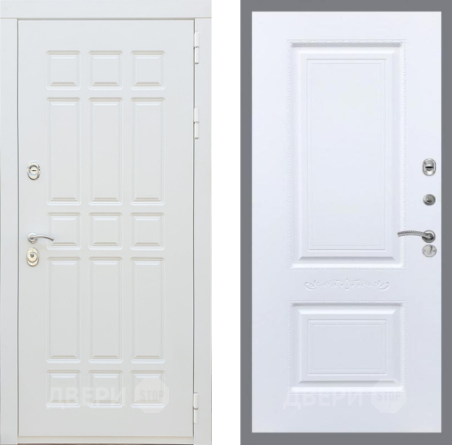 Входная металлическая Дверь Рекс (REX) 8 Силк Сноу Смальта Силк Сноу в Лосино-Петровский