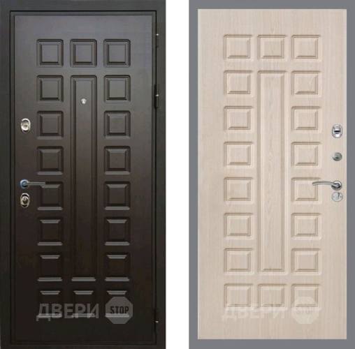 Входная металлическая Дверь Рекс (REX) Премиум 3к FL-183 Беленый дуб в Лосино-Петровский