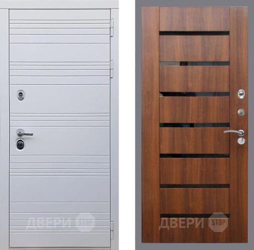 Дверь Рекс (REX) 14 Силк Сноу СБ-14 стекло черное Орех бренди в Лосино-Петровский