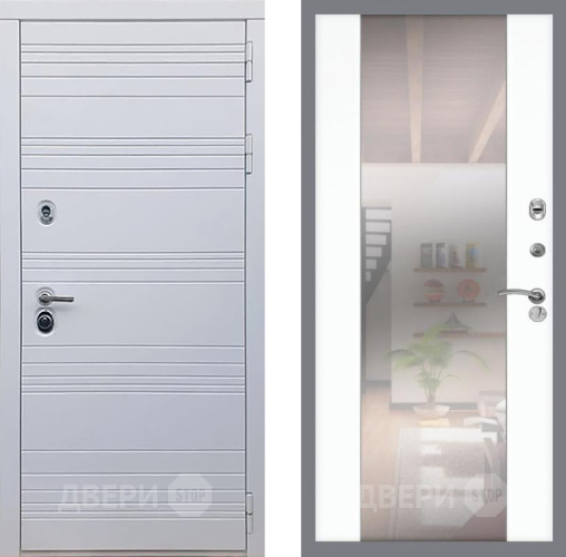 Дверь Рекс (REX) 14 Силк Сноу СБ-16 Зеркало Силк Сноу в Лосино-Петровский