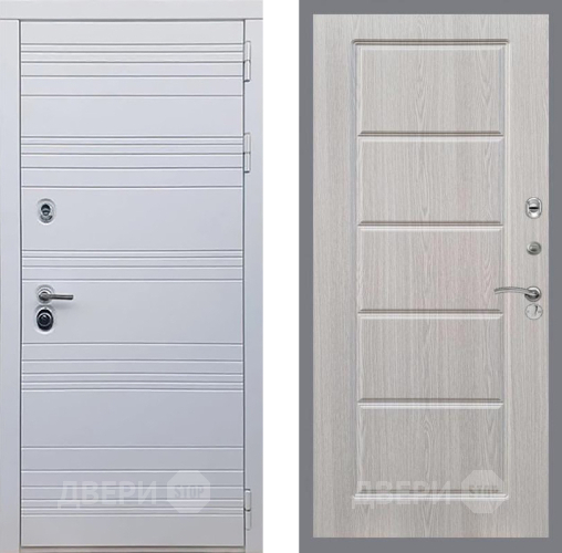 Входная металлическая Дверь Рекс (REX) 14 Силк Сноу FL-39 Беленый дуб в Лосино-Петровский