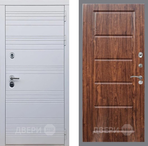 Входная металлическая Дверь Рекс (REX) 14 Силк Сноу FL-39 орех тисненый в Лосино-Петровский