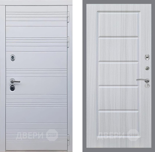 Входная металлическая Дверь Рекс (REX) 14 Силк Сноу FL-39 Сандал белый в Лосино-Петровский