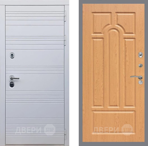 Входная металлическая Дверь Рекс (REX) 14 Силк Сноу FL-58 Дуб в Лосино-Петровский