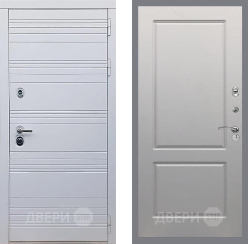 Входная металлическая Дверь Рекс (REX) 14 Силк Сноу FL-117 Грей софт в Лосино-Петровский