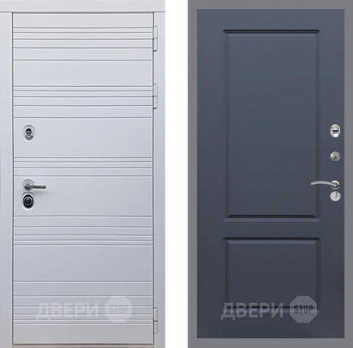 Входная металлическая Дверь Рекс (REX) 14 Силк Сноу FL-117 Силк титан в Лосино-Петровский
