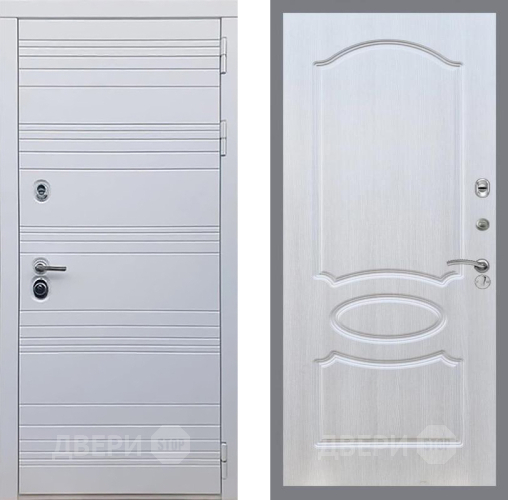 Входная металлическая Дверь Рекс (REX) 14 Силк Сноу FL-128 Лиственница беж в Лосино-Петровский