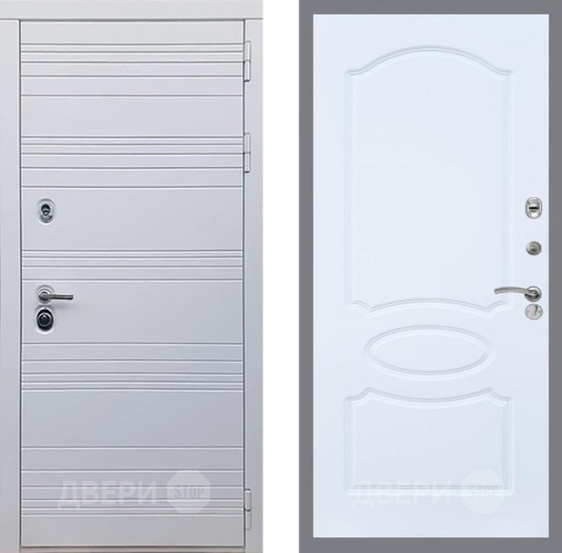 Входная металлическая Дверь Рекс (REX) 14 Силк Сноу FL-128 Силк Сноу в Лосино-Петровский