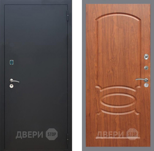 Входная металлическая Дверь Рекс (REX) 1A Черный Муар FL-128 Морёная берёза в Лосино-Петровский