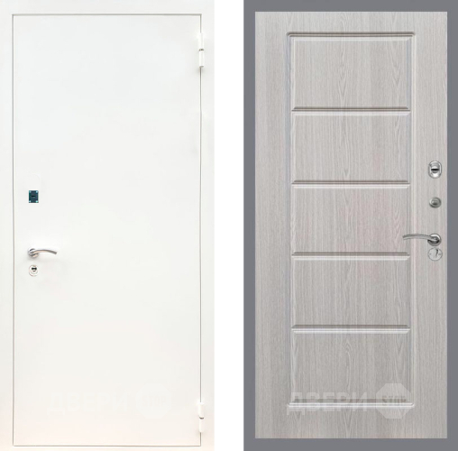 Дверь Рекс (REX) 1А Белая шагрень FL-39 Беленый дуб в Лосино-Петровский