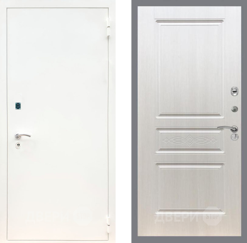 Дверь Рекс (REX) 1А Белая шагрень FL-243 Лиственница беж в Лосино-Петровский